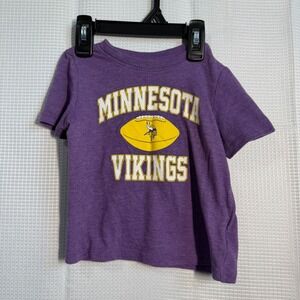 Toddler Boys Minnesota Vikings NFL Team Apparel Purple T Shirt Size 18 24M